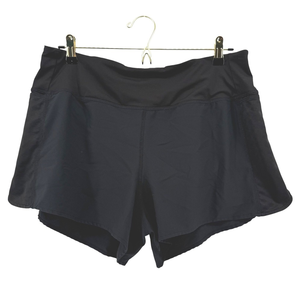 Rabbit Running Shorts Womens XL Black Athletic Gym Workout Performance‎ Liner